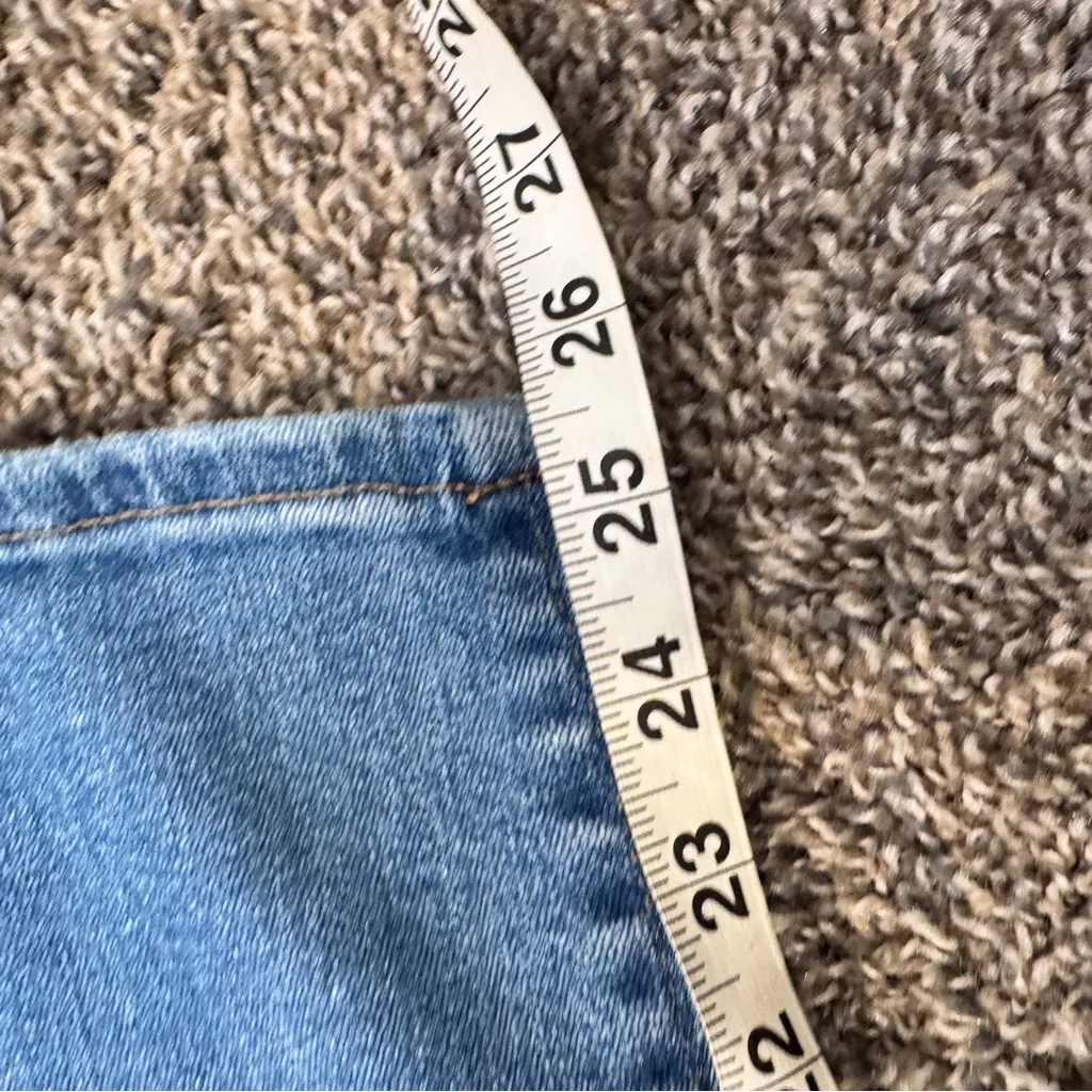 Lucky Brand Blue High Rise Skinny Jeans Womens 6 Button Fly Casual Classic Denim - Image 2