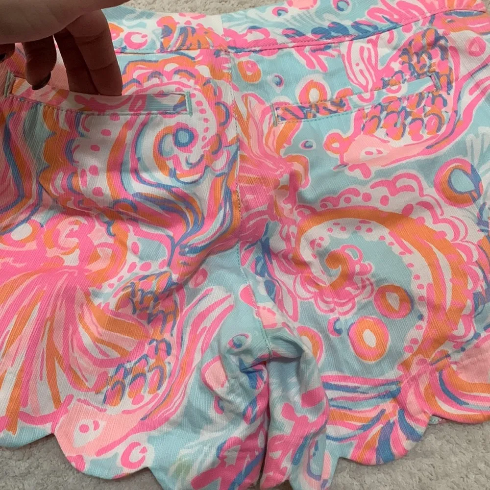 Lilly Pulitzer Too Much Bubbly Buttercup Shorts woman size 0 - Image 7
