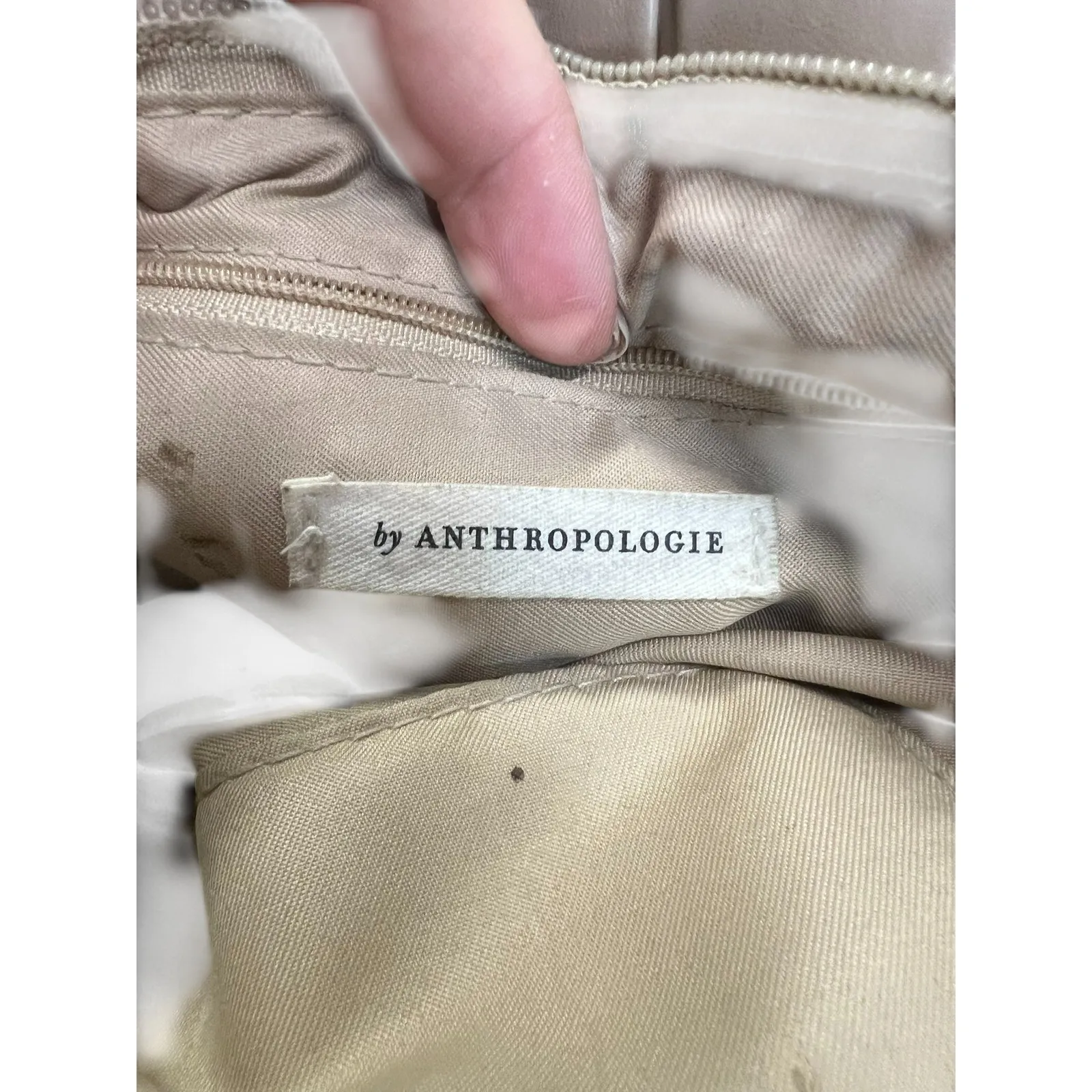 Anthropologie Lindy Woven Clutch Crossbody Woven Basket Weave Bag Purse Vegan - Image 4