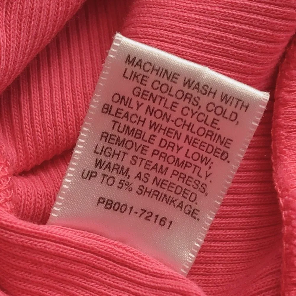 Pendleton Large  Ribbed Long Sleeve Ruffle Front Long Sleeve Sweater 100% Cotton - Image 7