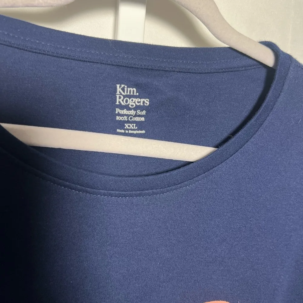 Kim Rogers Perfectly Soft Navy Boat On The Sea Women’s Top - Image 5