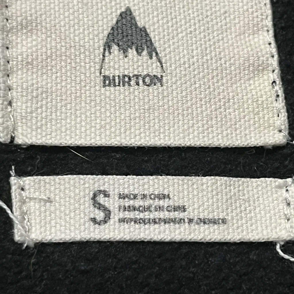 Burton Hoodie Women’s Small Black Full Zip Logo Long Sleeve - Image 10