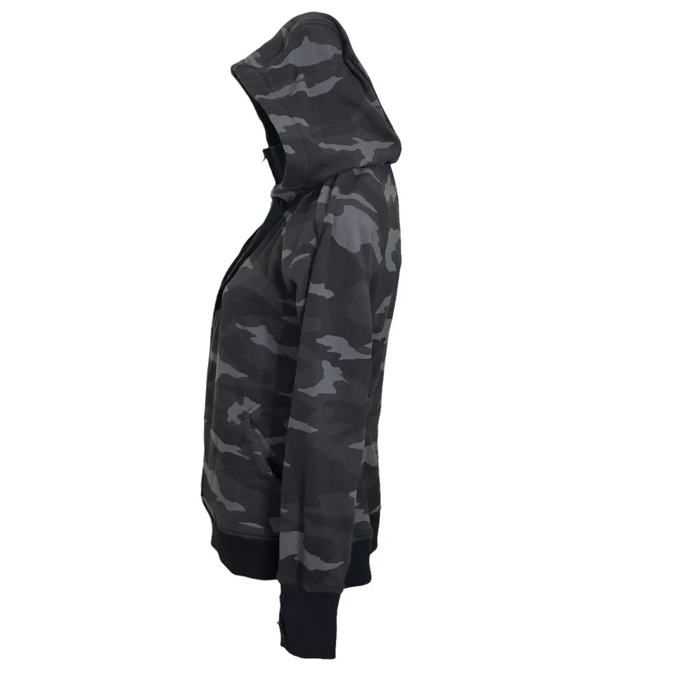 ATHLETA Triumph Full Zip Sweatshirt Hoodie Jacket 511504 Black Camo Women’s Sz M - Image 5