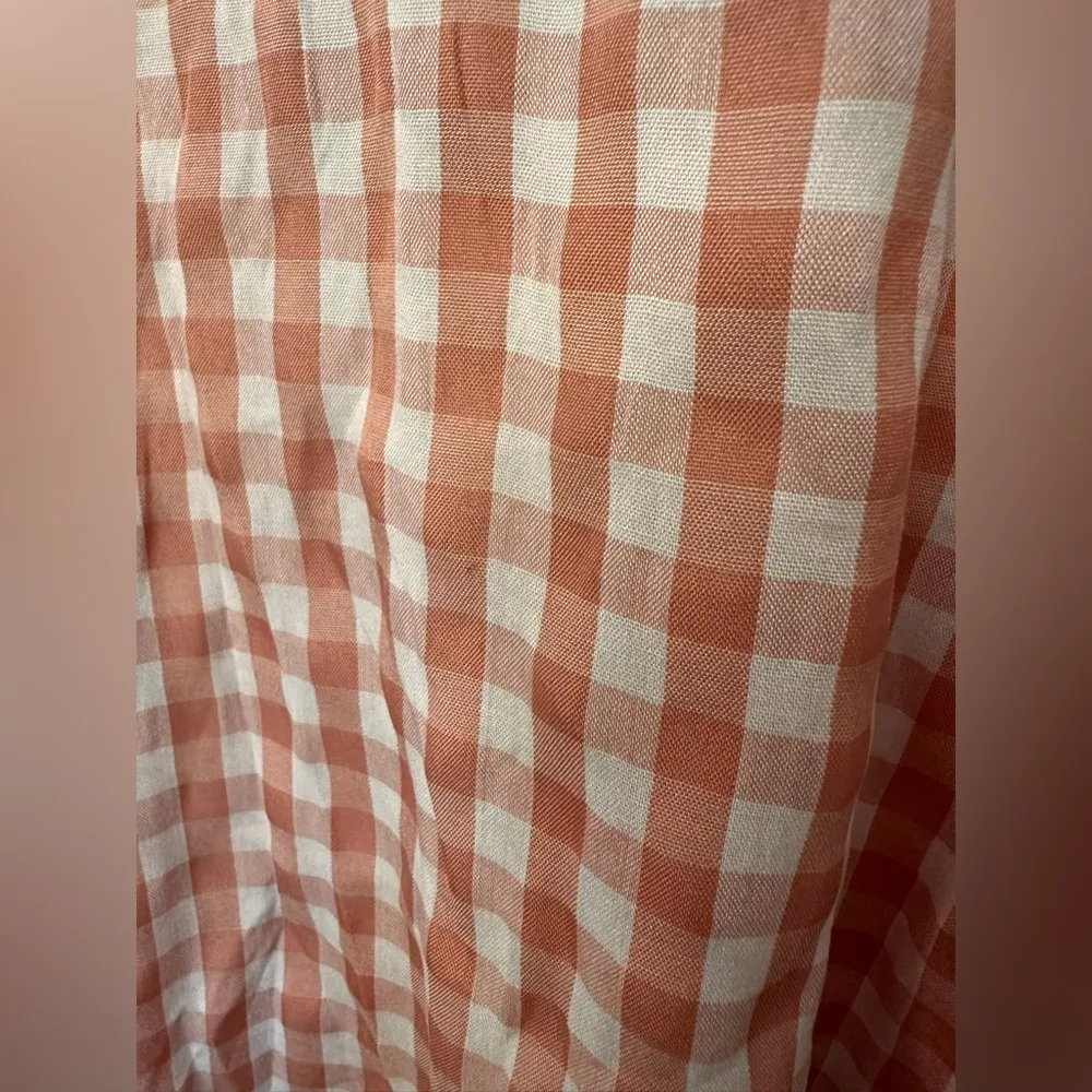 QED London frill wrap cami mini dress in pink gingham print NWT White Size 4 - Image 4