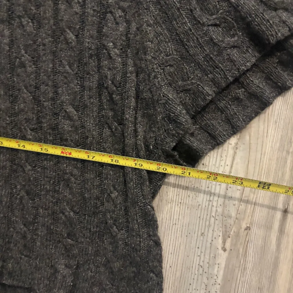 Willi Smith Charcoal Gray Cowl Neck Sweater - Image 5