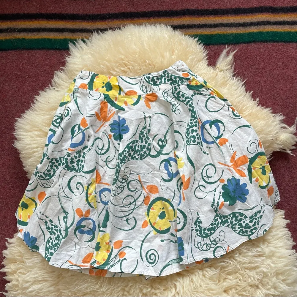 70s Vintage Handmade circle mini Skirt skater skirt Size 2 - Image 4