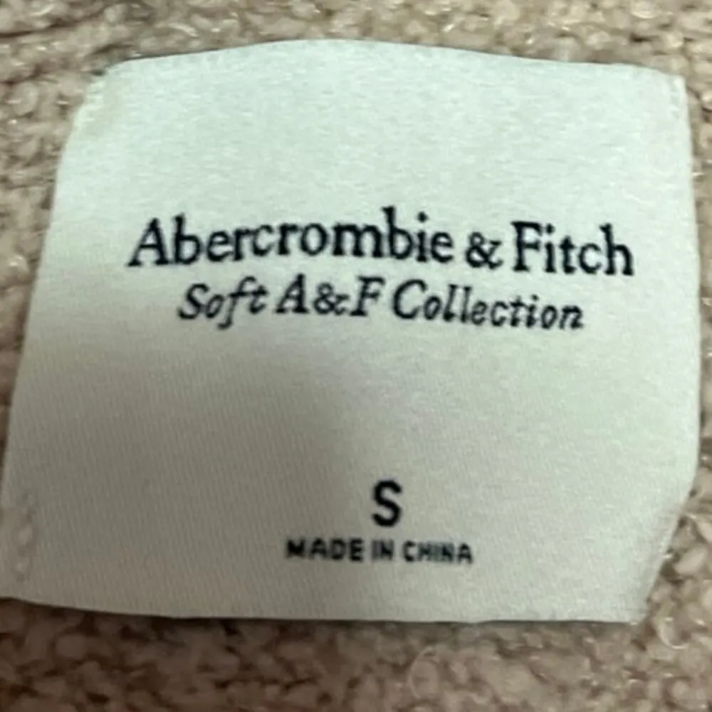 Abercrombie & Fitch Beige Long Sleeve Metallic Knit Mock Neck Sweater Top Size S - Image 3