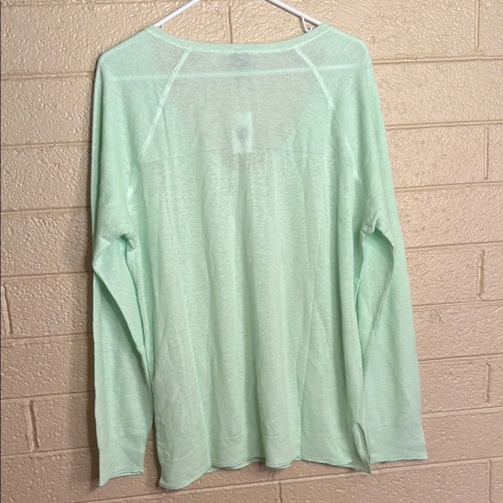 GAP Green Long Sleeve Relaxed Blouse - Image 3