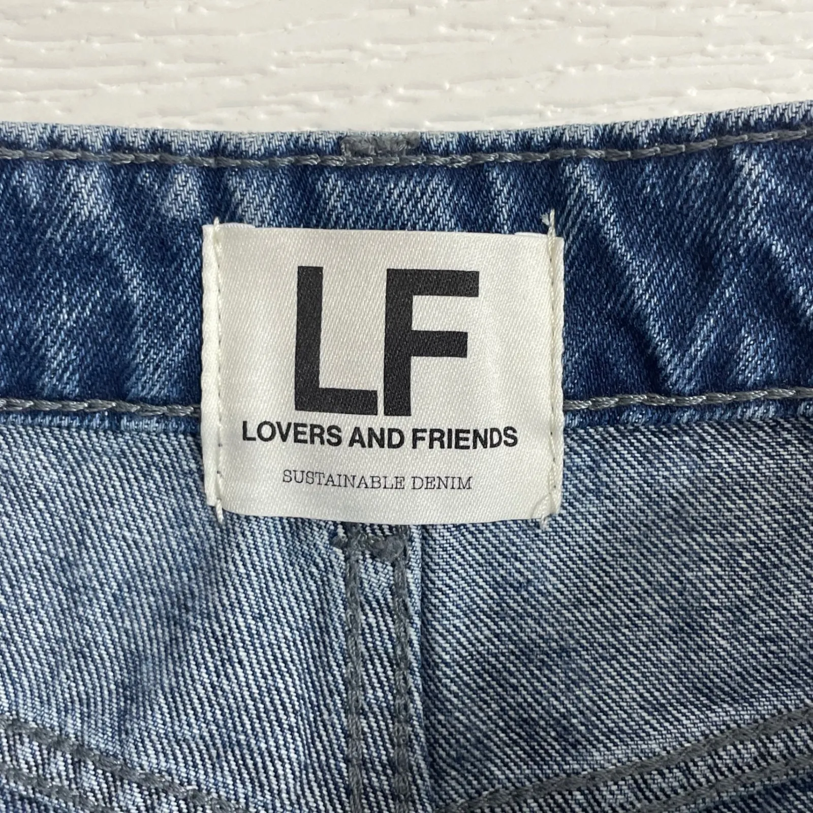 NWT Lovers and Friends Reece High‎ Rise Slim Straight Blue Canyon Wave Jeans 26 - Image 8