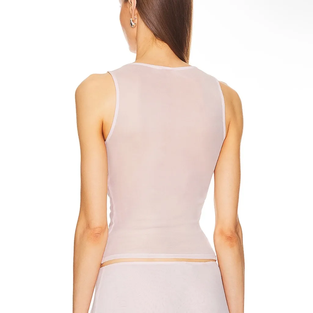 Elegant Pink Tank Top - Image 2