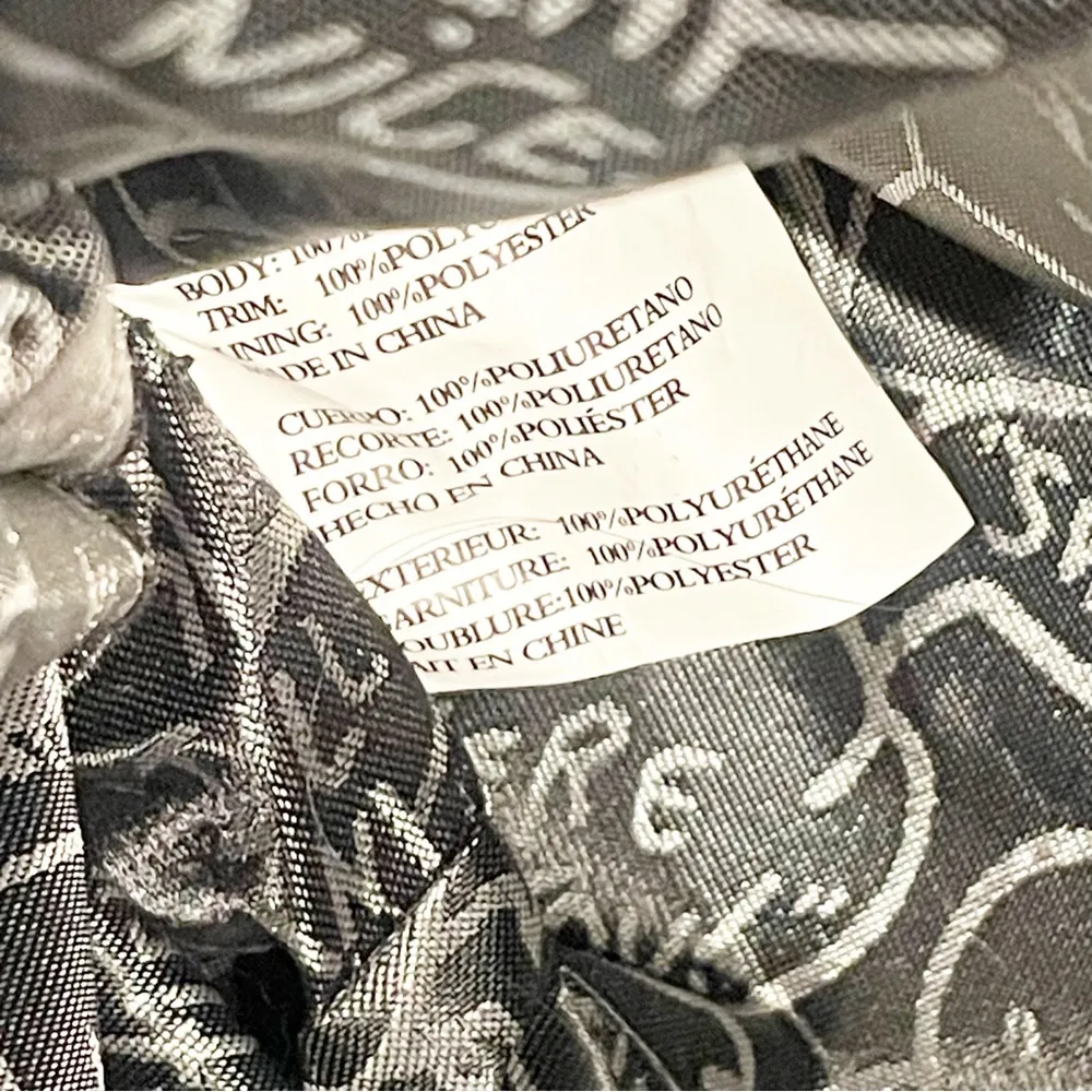 BETSY JOHNSON Rare White Red Floral Gold Heart Charm Satchel Bag - Image 4