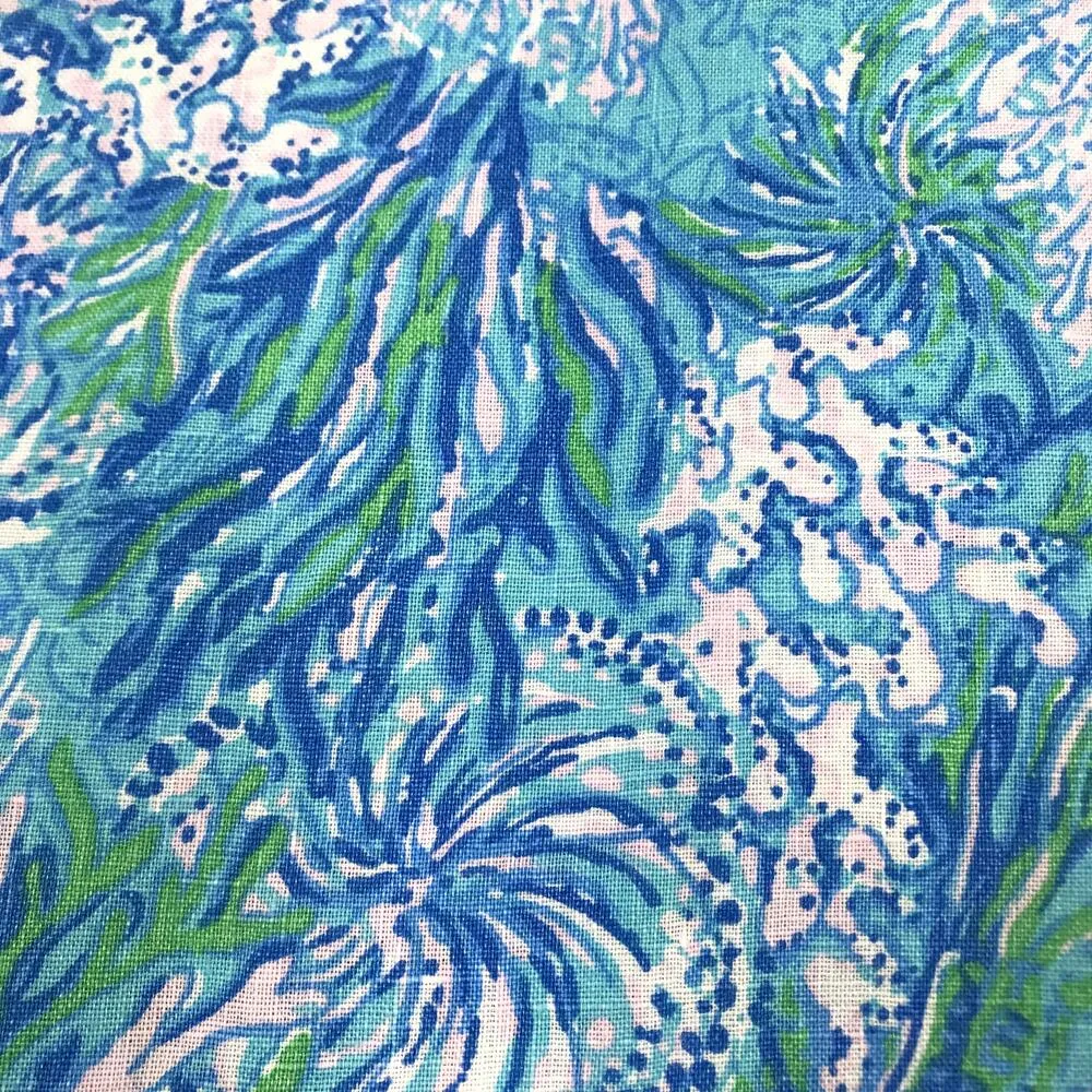 LILLY PULITZER Lagoon Linen Cover-Up Shirt Dress Women S Oversize Beach Resort - Image 10