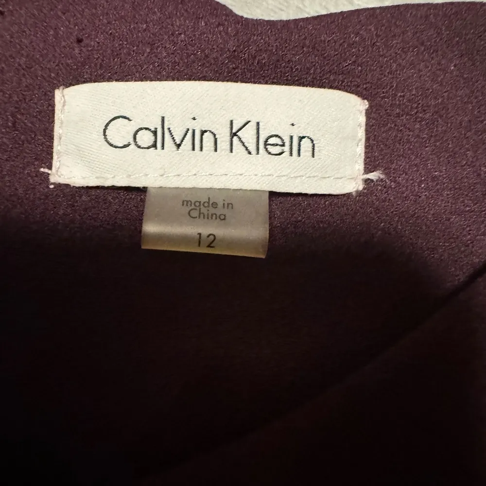 Calvin Klein Rich Burgundy Midi Dress - Image 4