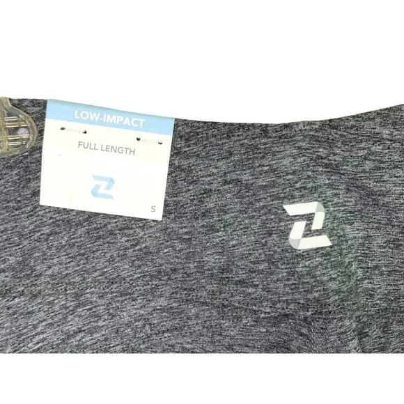 NWT Zelos‎ Gray Athletic Leggings Jogging Low Impact Yoga  Women's Size Small - Image 7