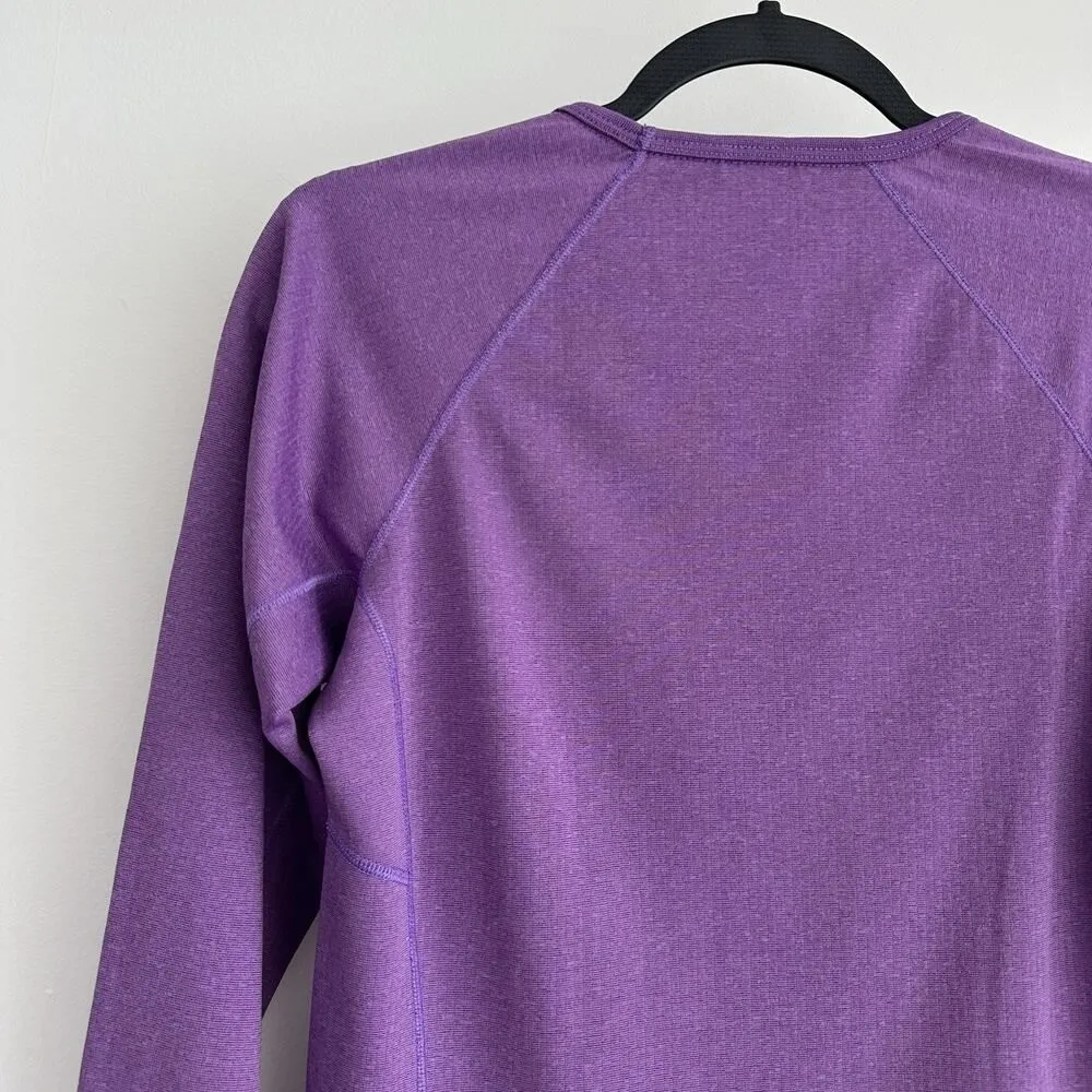 Patagonia Baselayer Top Womens XS Purple Capilene Thermal Mid Weight Crew - Image 5
