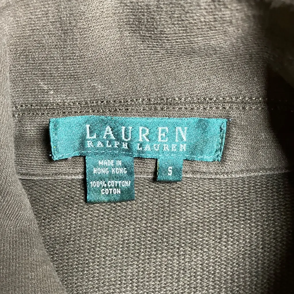 LAUREN RALPH LAUREN Army Green button down Jacket small - Image 2
