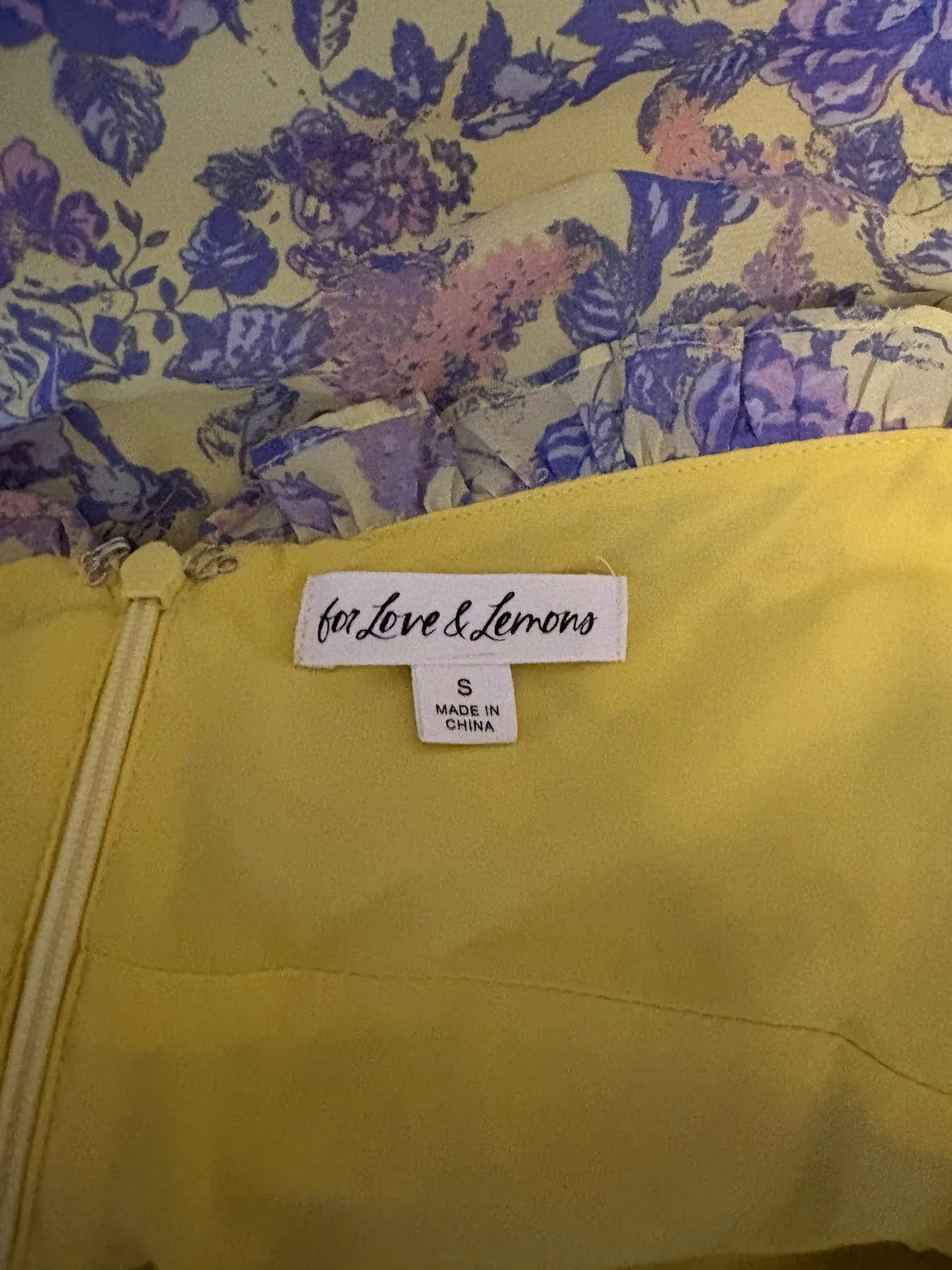 Yellow And Purple For Love And Lemons Dress  - Image 2