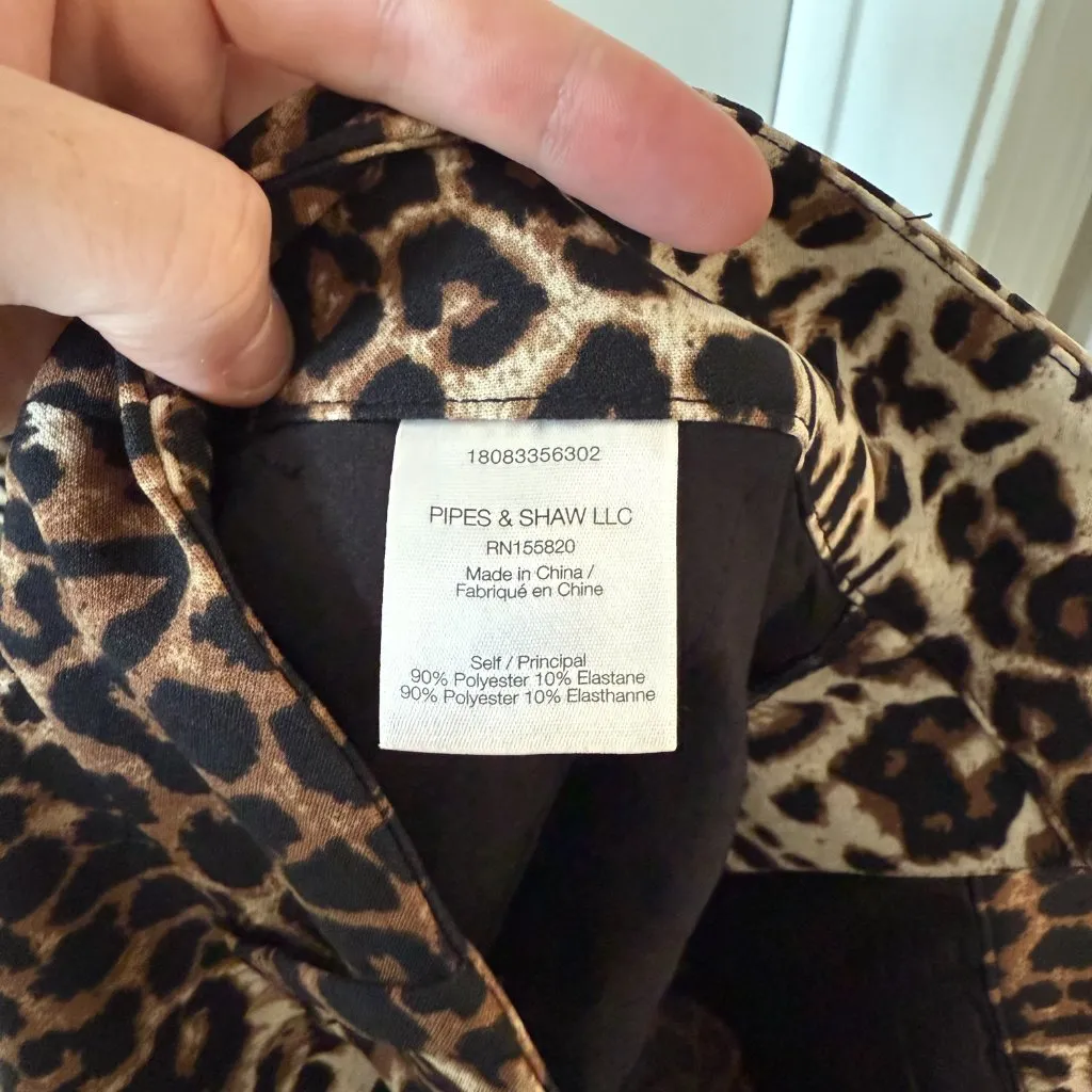 Veronica Beard Leopard Print Pants Size 4 - Image 5