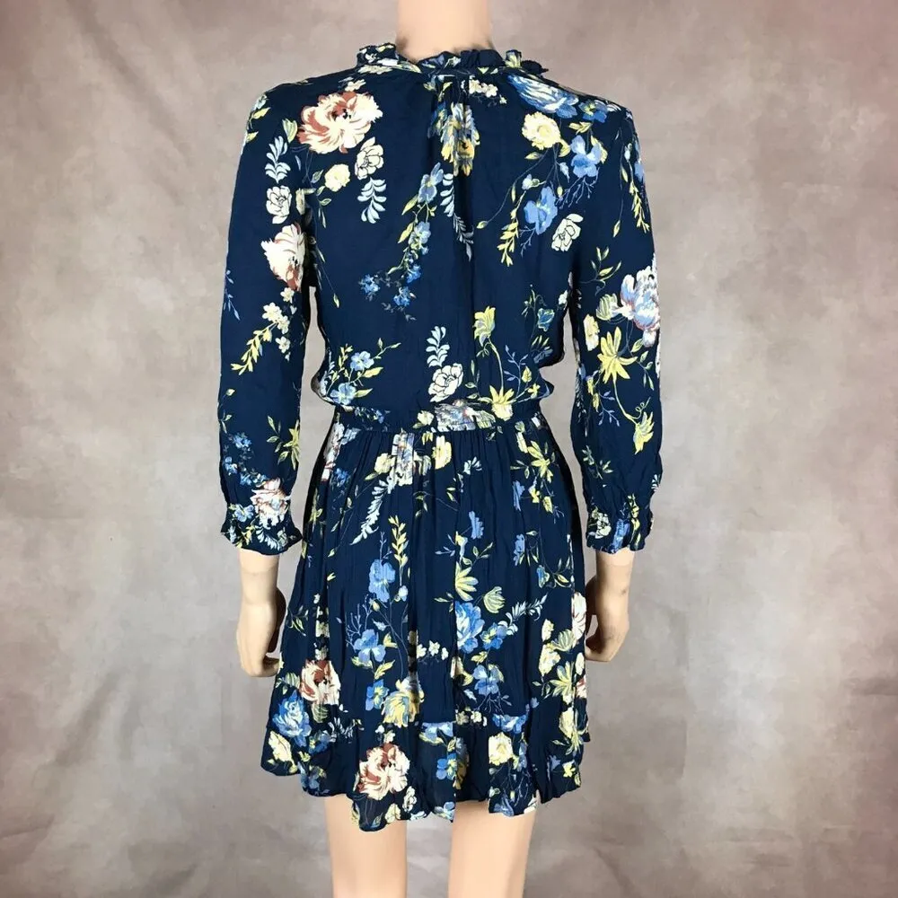 American Rag Blue Floral Ruffled Peasant Dress NWT XS - Image 6
