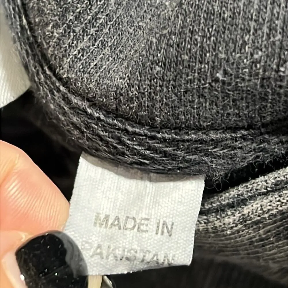 Ed Sheeran Divide Tour small acid wash grey pullover hoodie concert distressed Gray - Image 10