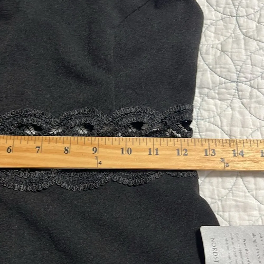 Lulus size small In The Name of Love crochet midi black dress zips up back NWT - Image 6