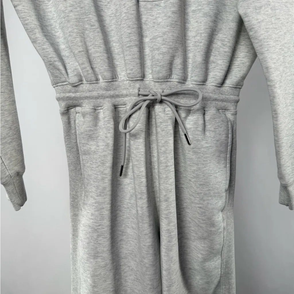 Abercrombie & Fitch YPB neoKNIT MAX Polo Jumpsuit‎ in Light Heather Grey Size XS - Image 3