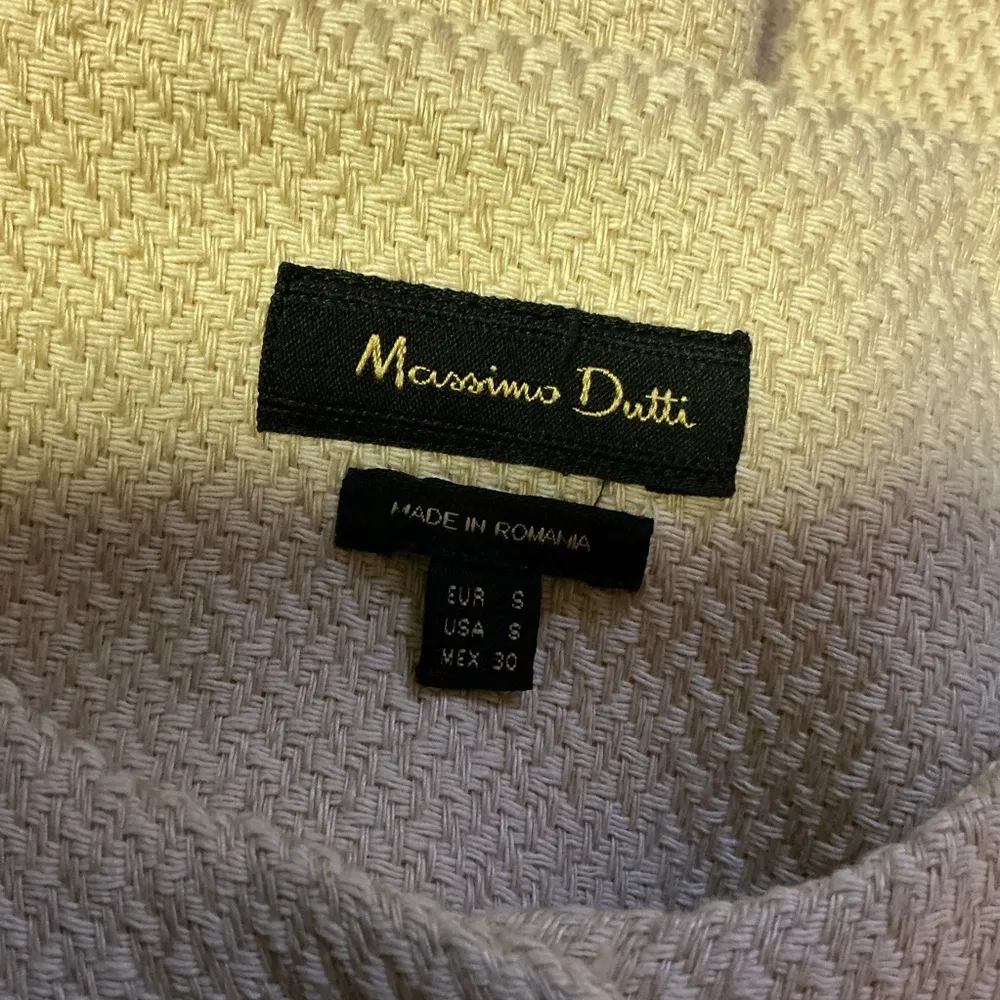 Massimo Dutti Beige Linen Blend Coat - Image 3
