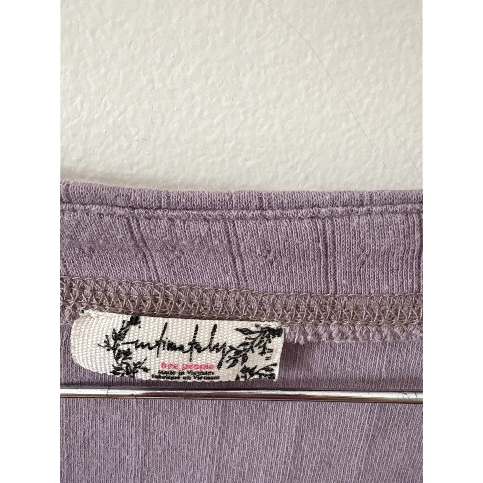 Free People Coffee Chat Long Sleeve Henley Size Medium - Image 4