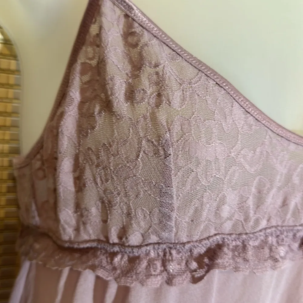 Victoria's Secret Semi Sheer Lilac Lavender Lace Cami Teddy Large - Image 7