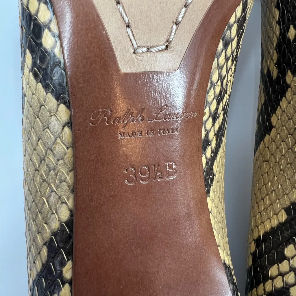 Ralph Lauren Purple Label Armissa Ayers Python pumps heels Size 39.5 snakeskin - Image 7