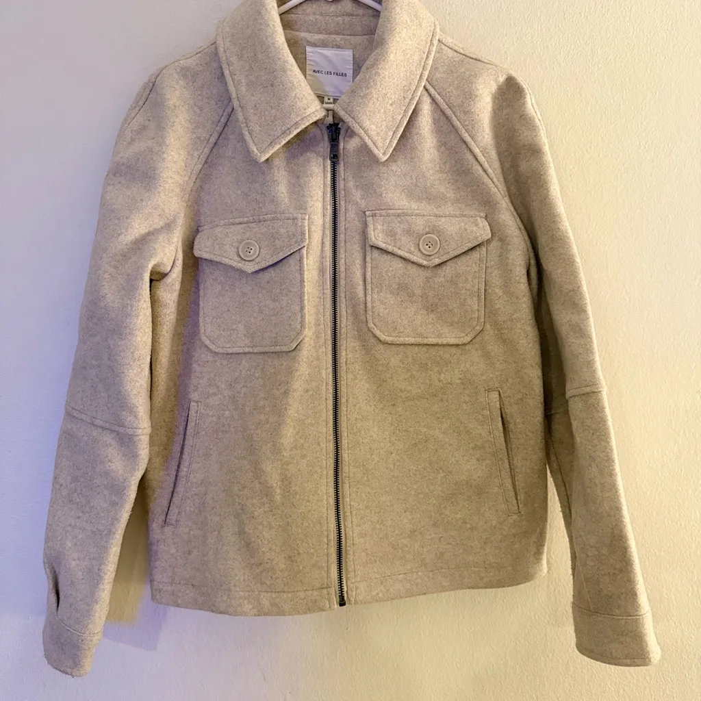 Avec Les Filles  Zip Front Shacket - Image 2