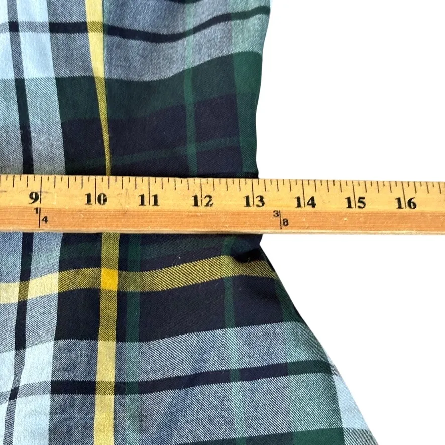 Aritzia Wilfred Plaid Mini Dress Sz 4 Green Schoolgirl Twee Preppy‎ Clueless - Image 9