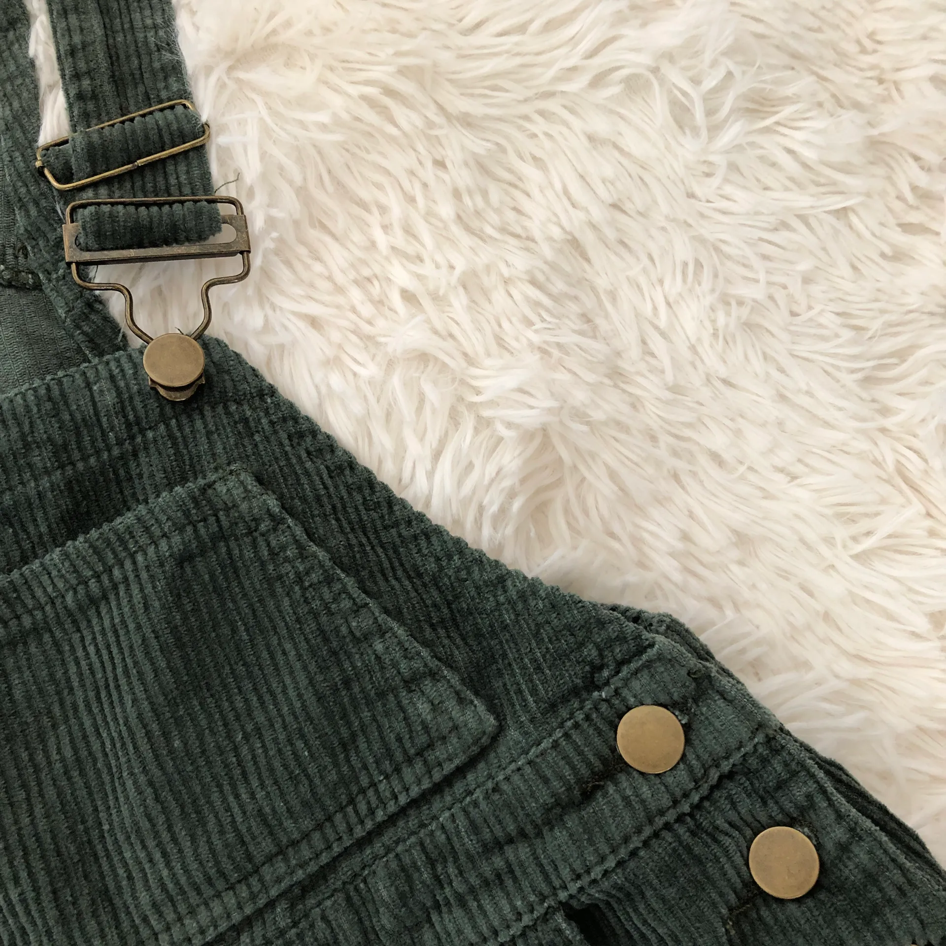 Princess Polly corduroy Kacey overalls in khaki - Image 4