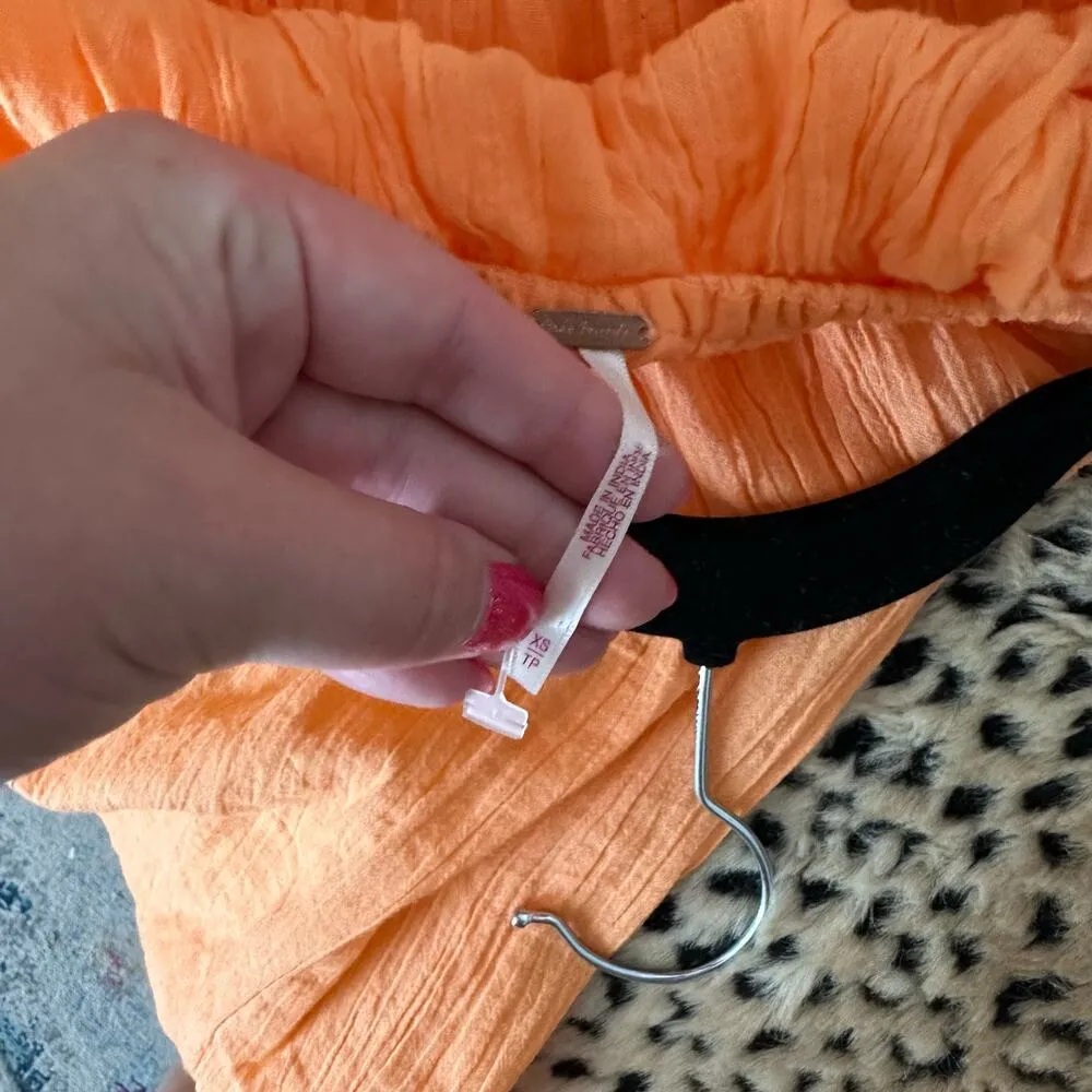 Free People Cut Out For It Strapless Jumpsuit Peach Size XS - Image 5