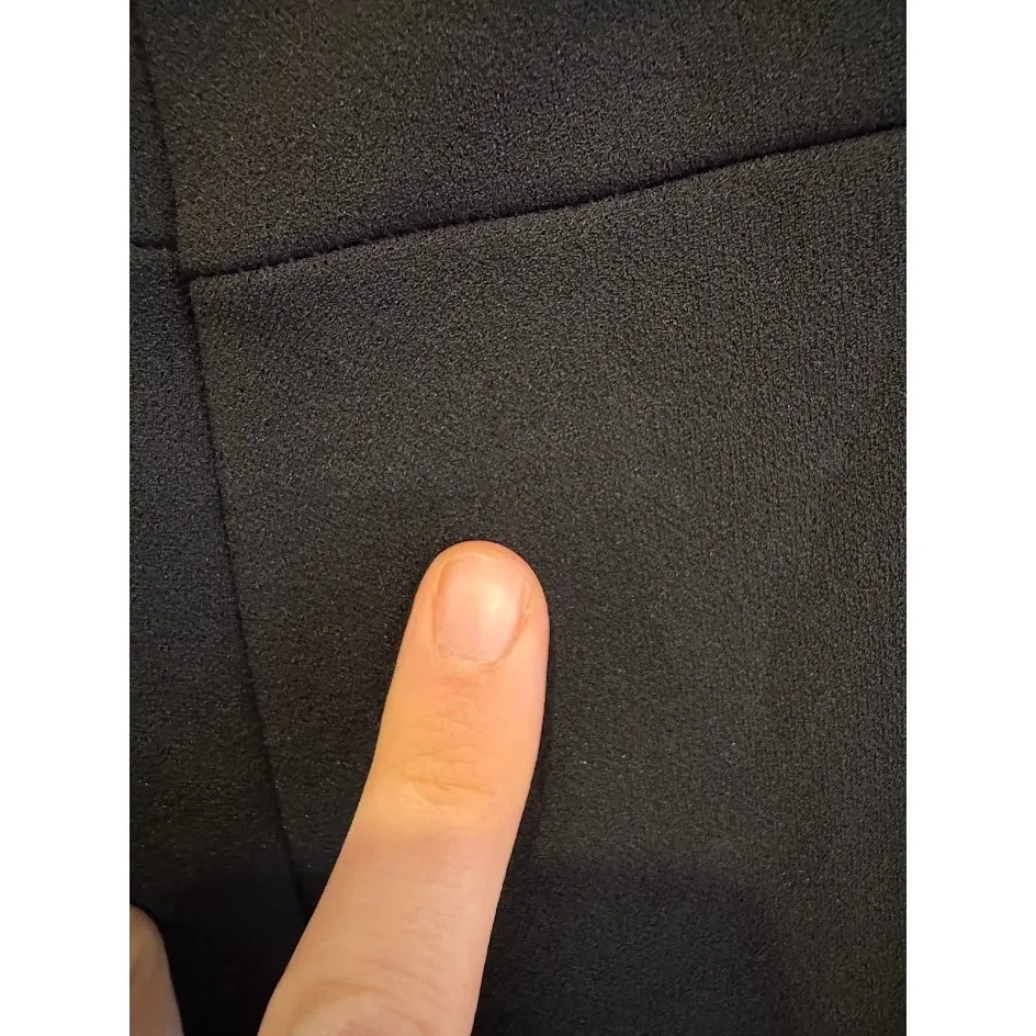 Lulus Black Strapless V Neck Slit Maxi Dress Formal Evening Occasion Size M - Image 8