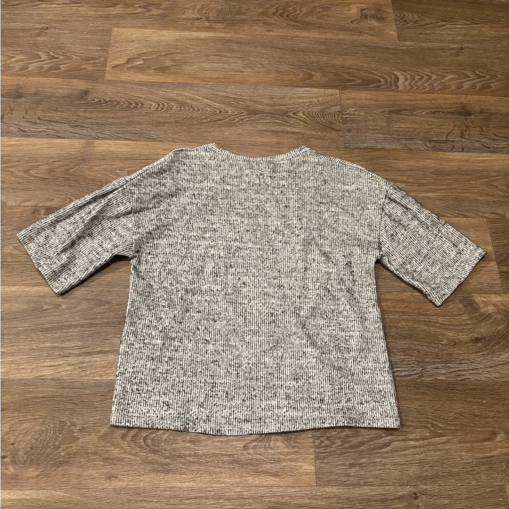 Zara x Disney Mickey Mouse Grey Knit Top – Women’s Small - Image 2