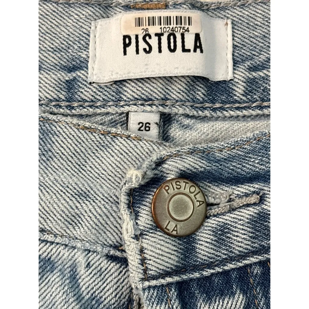 Pistola Charlie High Rise Straight Jeans in Hysteria Distressed 26 Womens denim - Image 10