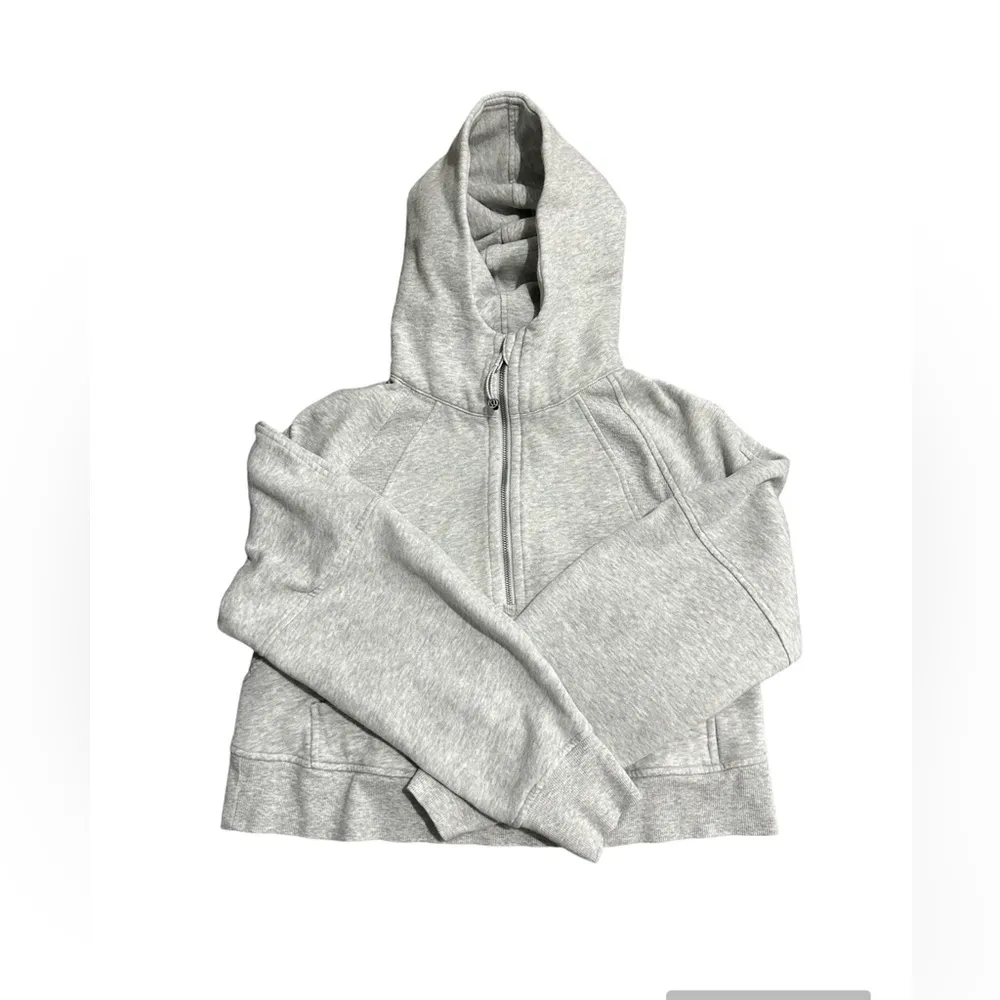 Lululemon Grey Oversized Scuba Half Zip Hoodie - Image 2