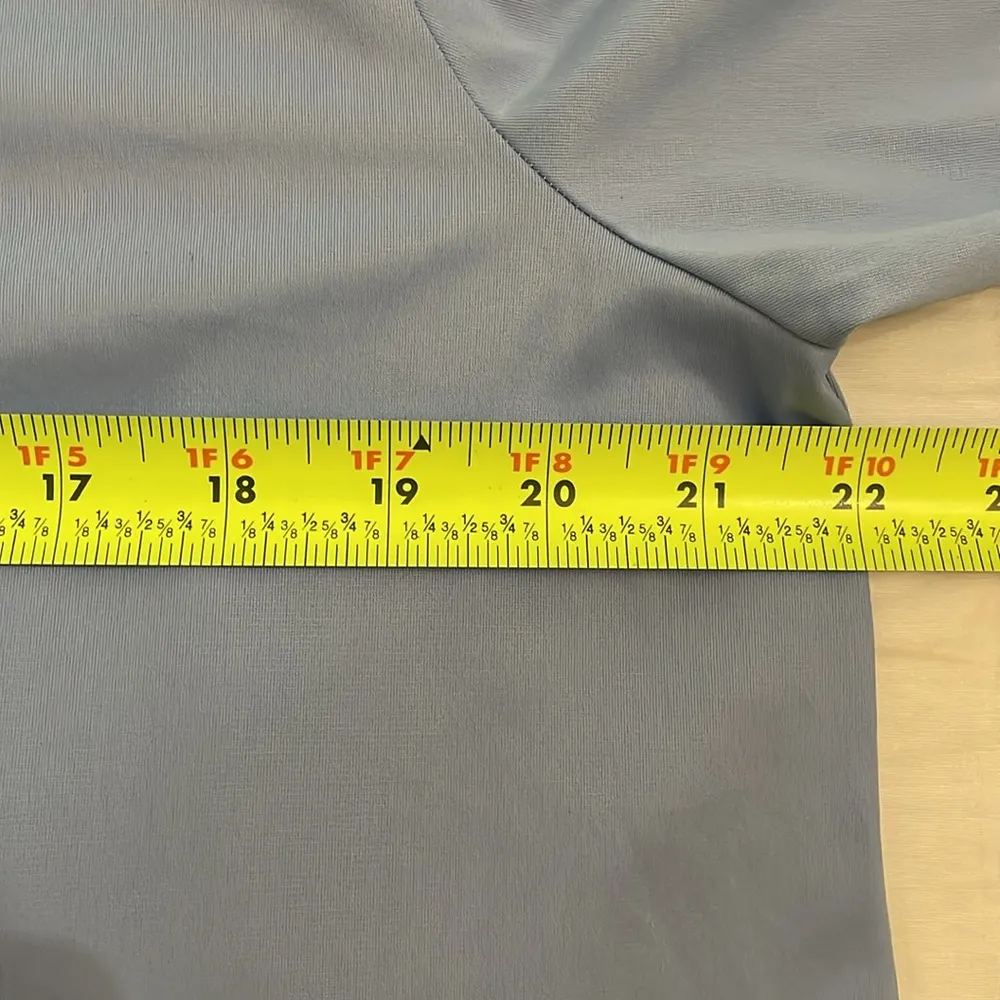 JCPenney Vintage 1960s Blue Nylon Robe House Coat Womens Size Medium - Image 5