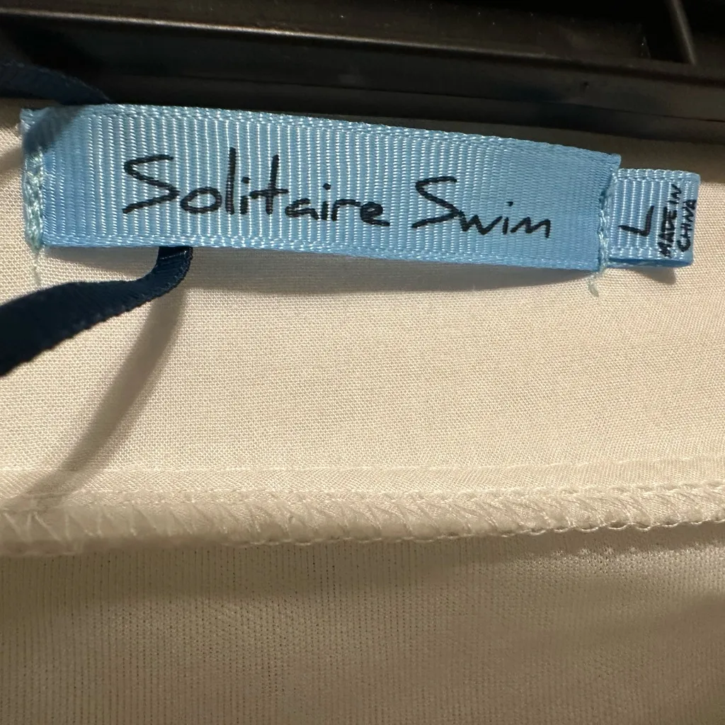 White Lace Solitaire Swim NWT cover up skirt Sz Lg - Image 4