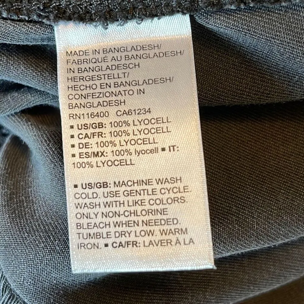 Daily Ritual Womens Jogger Pants Ankle Lyocell Adjustable Waist‎ Black Size 6 - Image 7