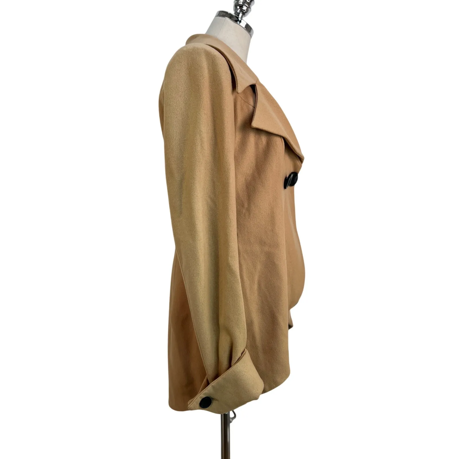 Bebe Wool Camel Coat Y2K - Image 5