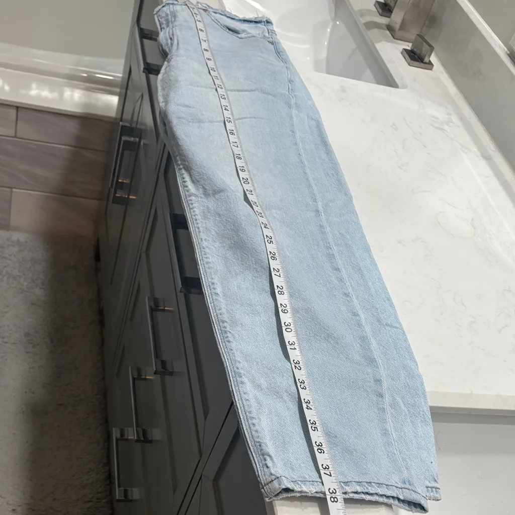 American Eagle straight leg, distressed waist jeans - Image 8