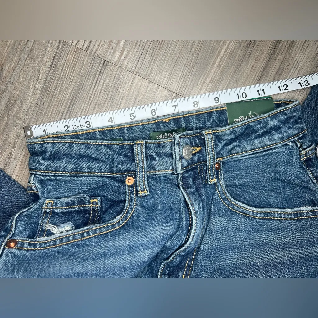 Wild Fable blue Super High-Rise Baggy Jeans size 00/24 waist 42 Long - Image 9