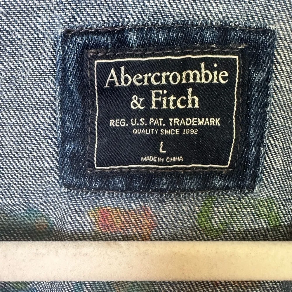 Abercrombie & Fitch Jean Jacket Women’s Large Grateful Dead Hand Painted 091 - Image 3