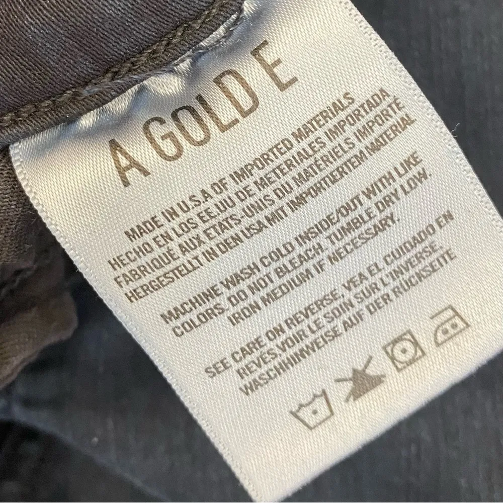 AGOLDE Sophie High Rise Distressed Skinny Jeans: Dark Wash Ruthless Black - Image 16