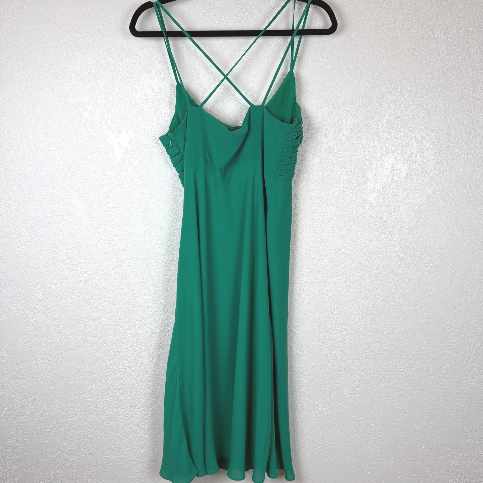 Lauren Ralph Lauren Old Money Emerald Green Strappy Midi Dress Classic Core - Image 8