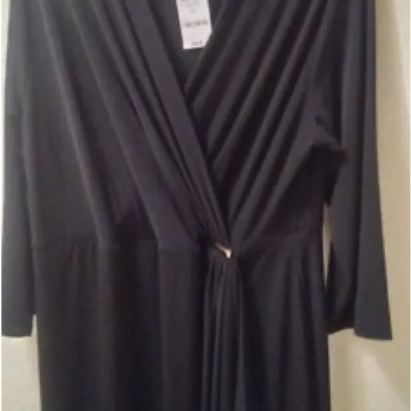 Charter Club Black Long Sleeve Dress - Image 2