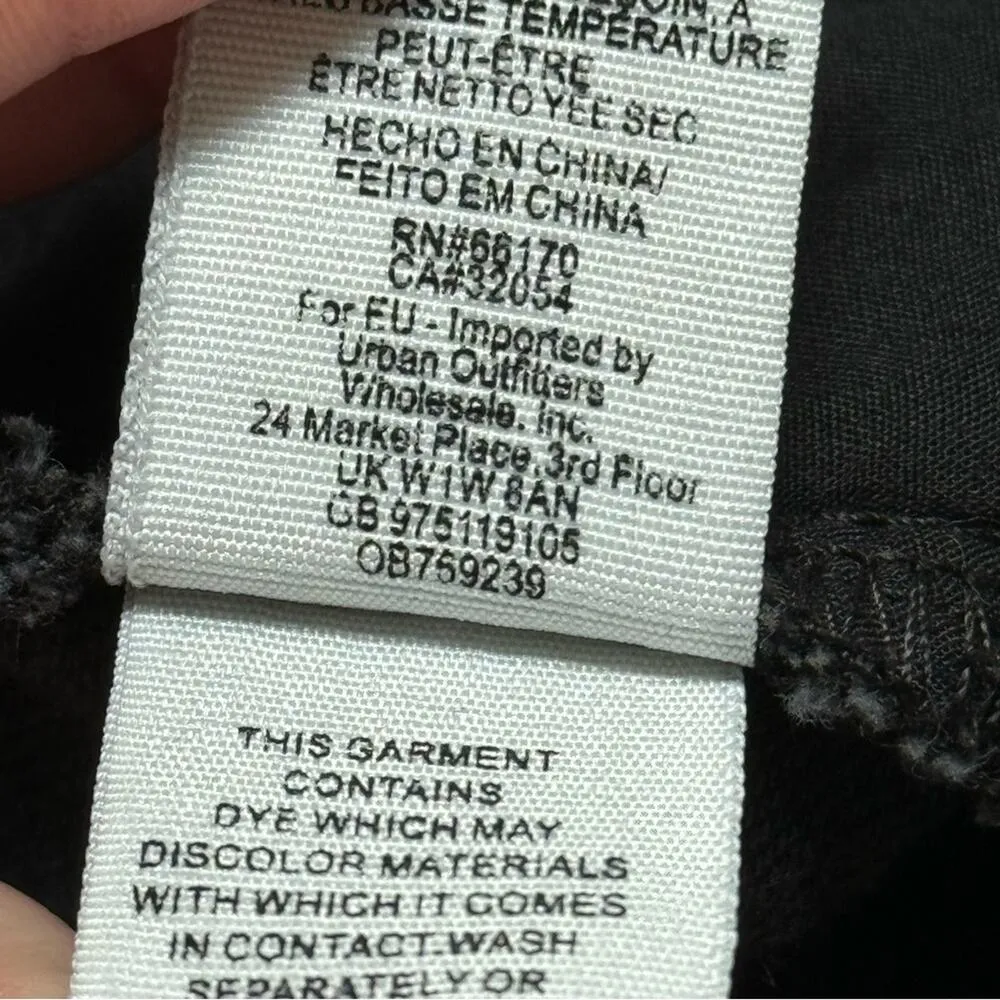 We The Free Black Grommet Waist Mid Rise Button Fly Denim Shorts Women’s Size 27 - Image 10