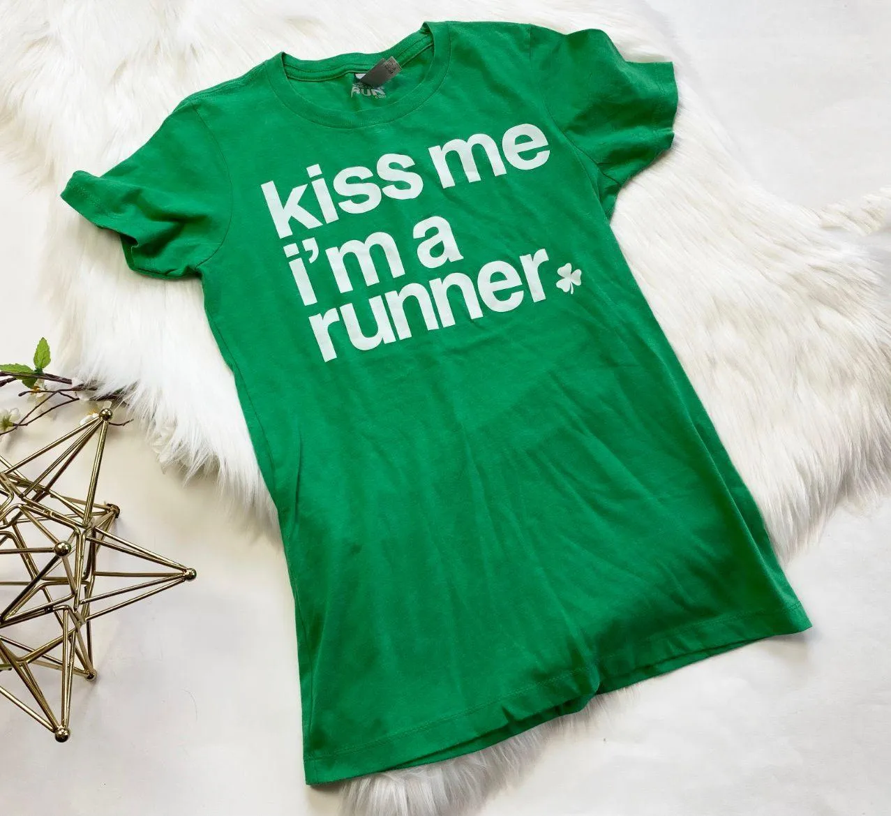Womens Gone for a Run Kiss Me I’m a Runner Tee - Image 5